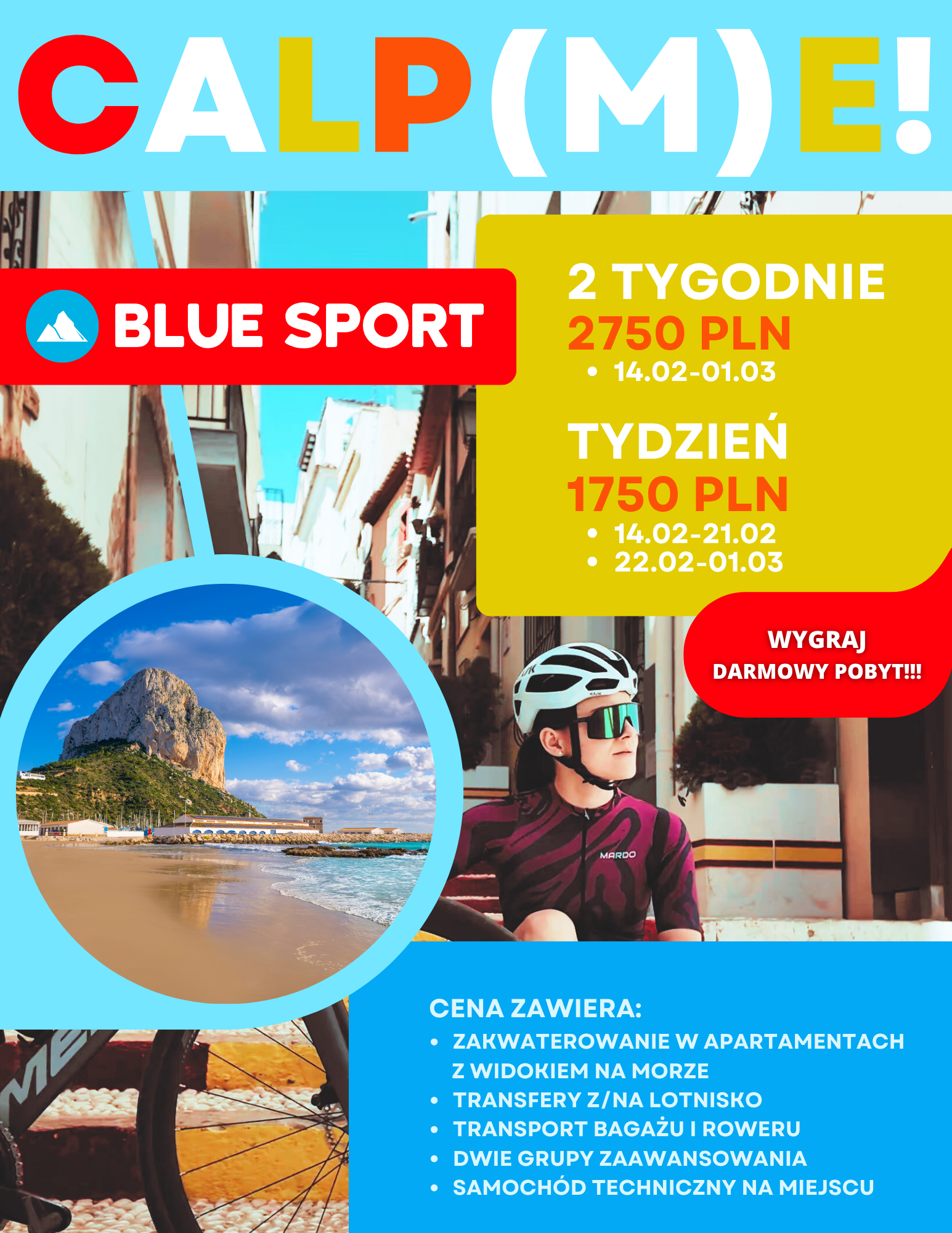Plakat Blue Sport Calpe Camp 2026