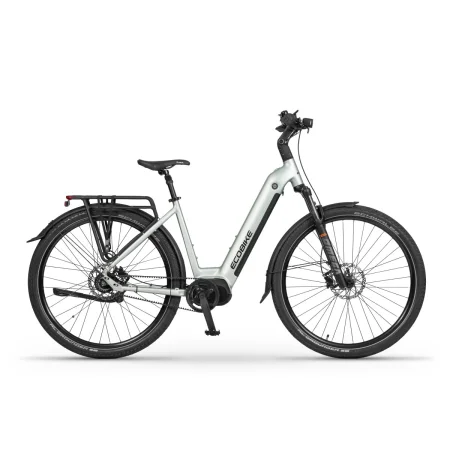 Rower Elektryczny Trekkingowy Ecobike LX400 Artic Silver Pasek Gate