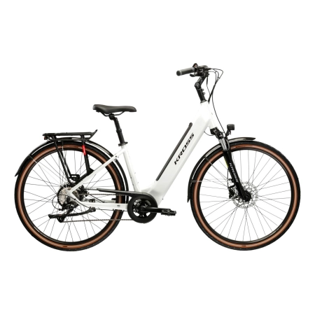 Rower Elektryczny Trekkingowy Kross TRANS Hybrid 1.0 perłowy