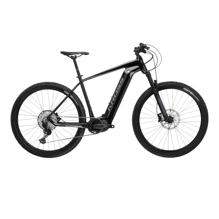Rower elektryczny Kross Level Boost 3.0 Czarno Szary Połysk MTB