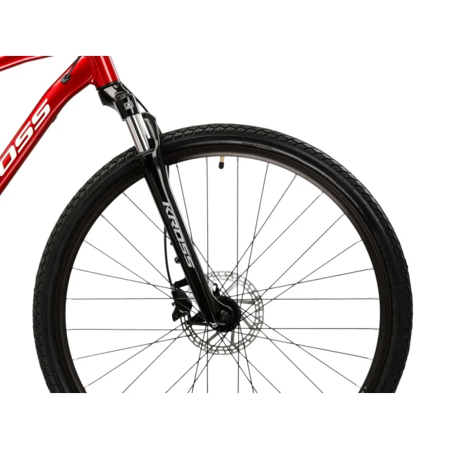 Rower Kross Evado 4.0 Bordowo biały Połysk Crossowy