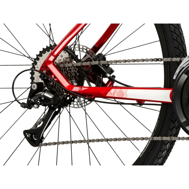 Rower Kross Evado 4.0 Bordowo biały Połysk Crossowy