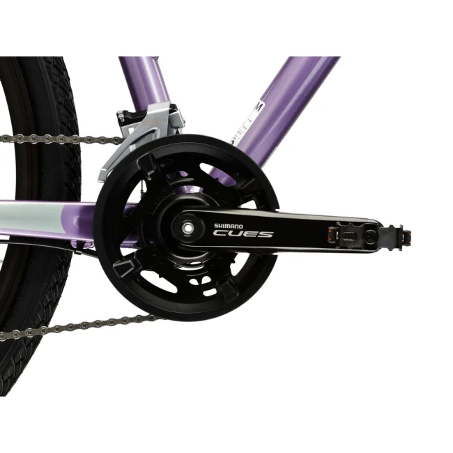 Rower Crossowy Kross Evado 5.0 Damski fioletowo czarny połysk