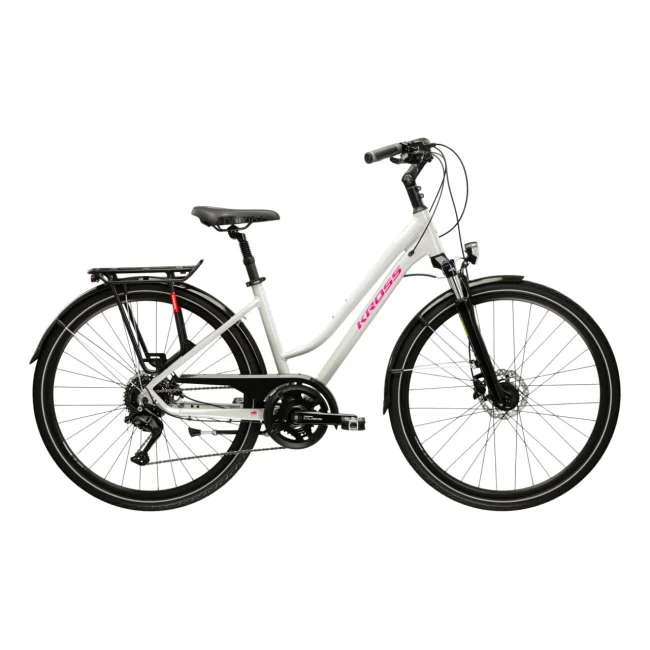 Rower Trekkingowy Kross Trans 5.0 Damski Szaro różowy