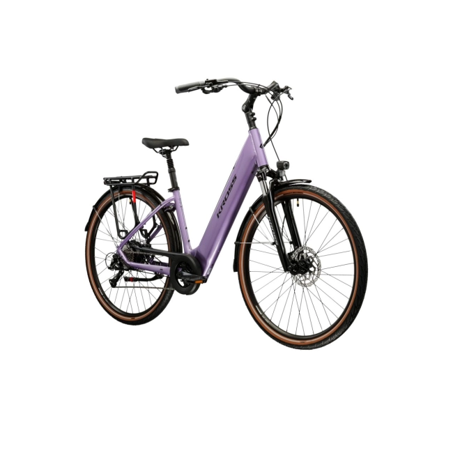 Rower Elektryczny Trekkingowy Kross TRANS Hybrid 1.0 fioletowy