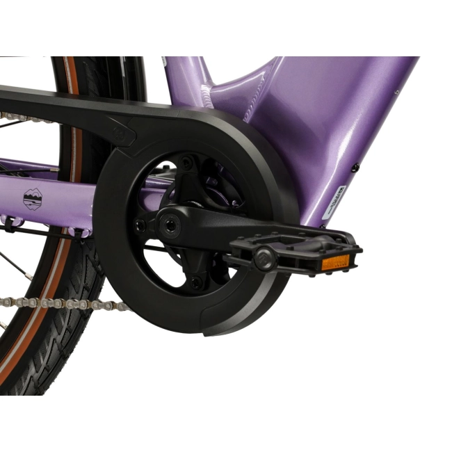 Rower Elektryczny Trekkingowy Kross TRANS Hybrid 1.0 fioletowy