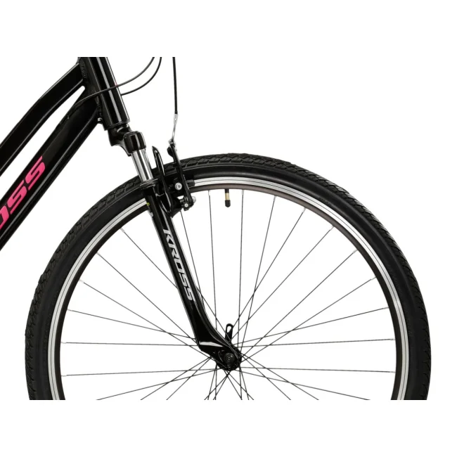 Rower Crossowy Kross Evado 2.0 Czarno malinowy