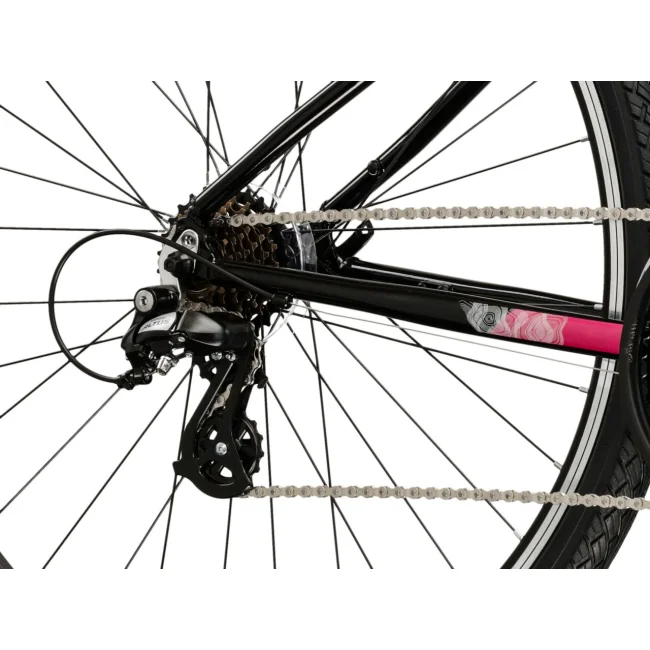 Rower Crossowy Kross Evado 2.0 Czarno malinowy