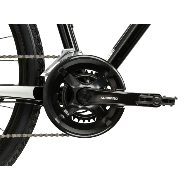 Rower Kross Evado 4.0 Czarno Srebrny Połysk Crossowy