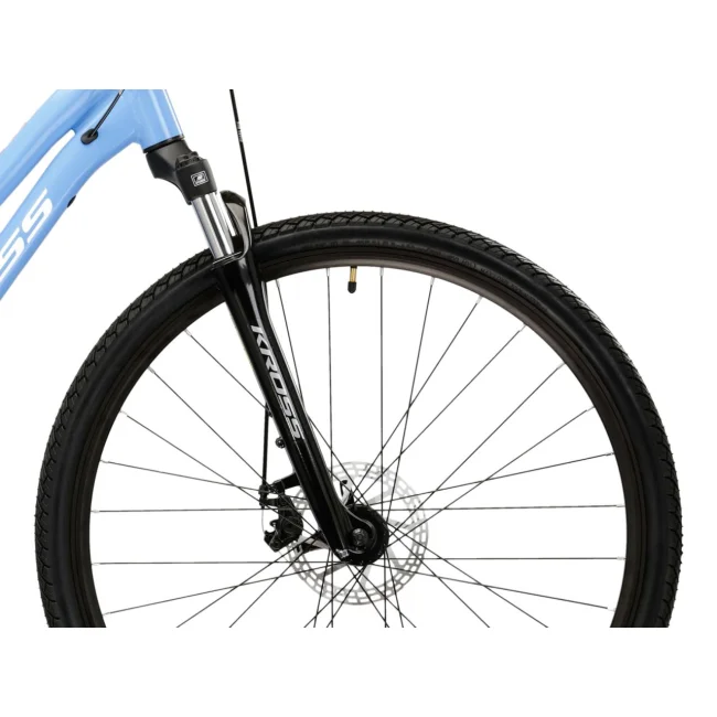 Rower Crossowy Kross Evado 3.0 niebiesko biały Połysk