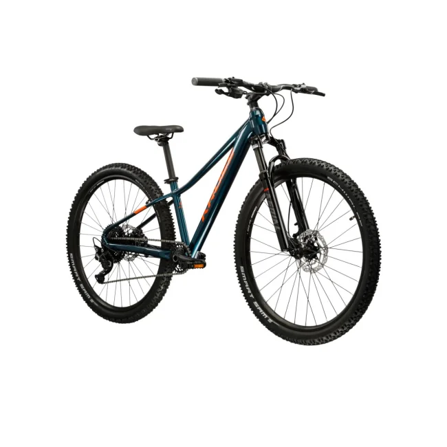 Rower juniorski Kross Level JR 5.0 Turkusowo pomarańczowy