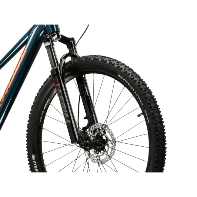 Rower juniorski Kross Level JR 5.0 Turkusowo pomarańczowy