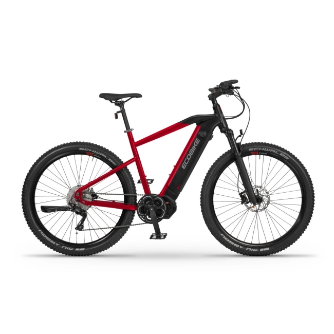 górski rower elektryczny ecobike rx500 czerwony