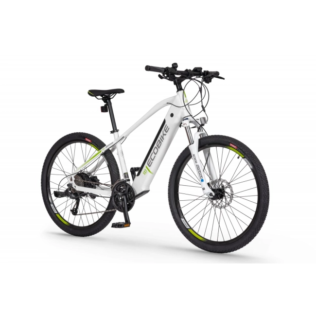 górski rower elektryczny ecobike sx3 biały damski